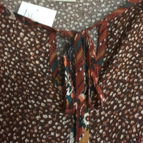 NEW Haptics Women's Multicolor Bohemian Blouse - Picture 5 of 5